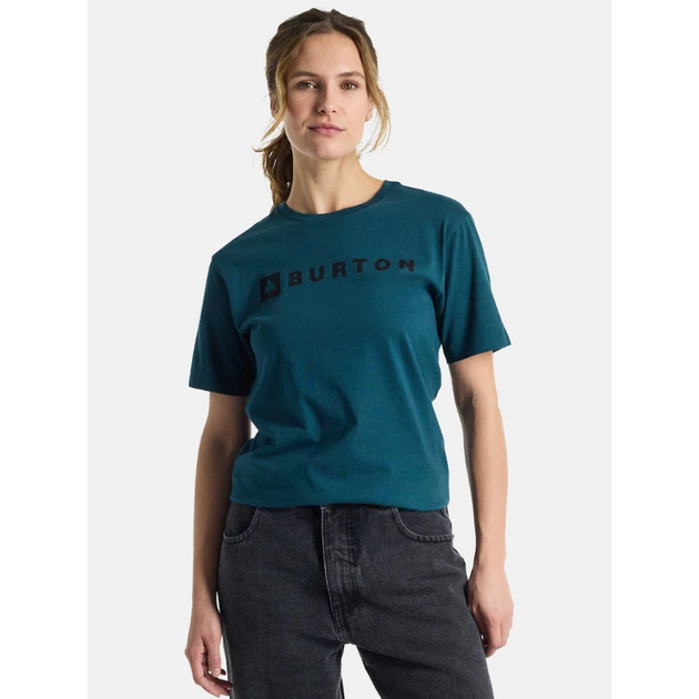 Burton Horizontal Mountain T-Shirt Uomo Cotone Biologico Comoda Stile Urbano Versatile