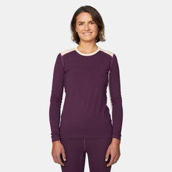 Le Bent Geo Midweight Womens Crew Base Layer