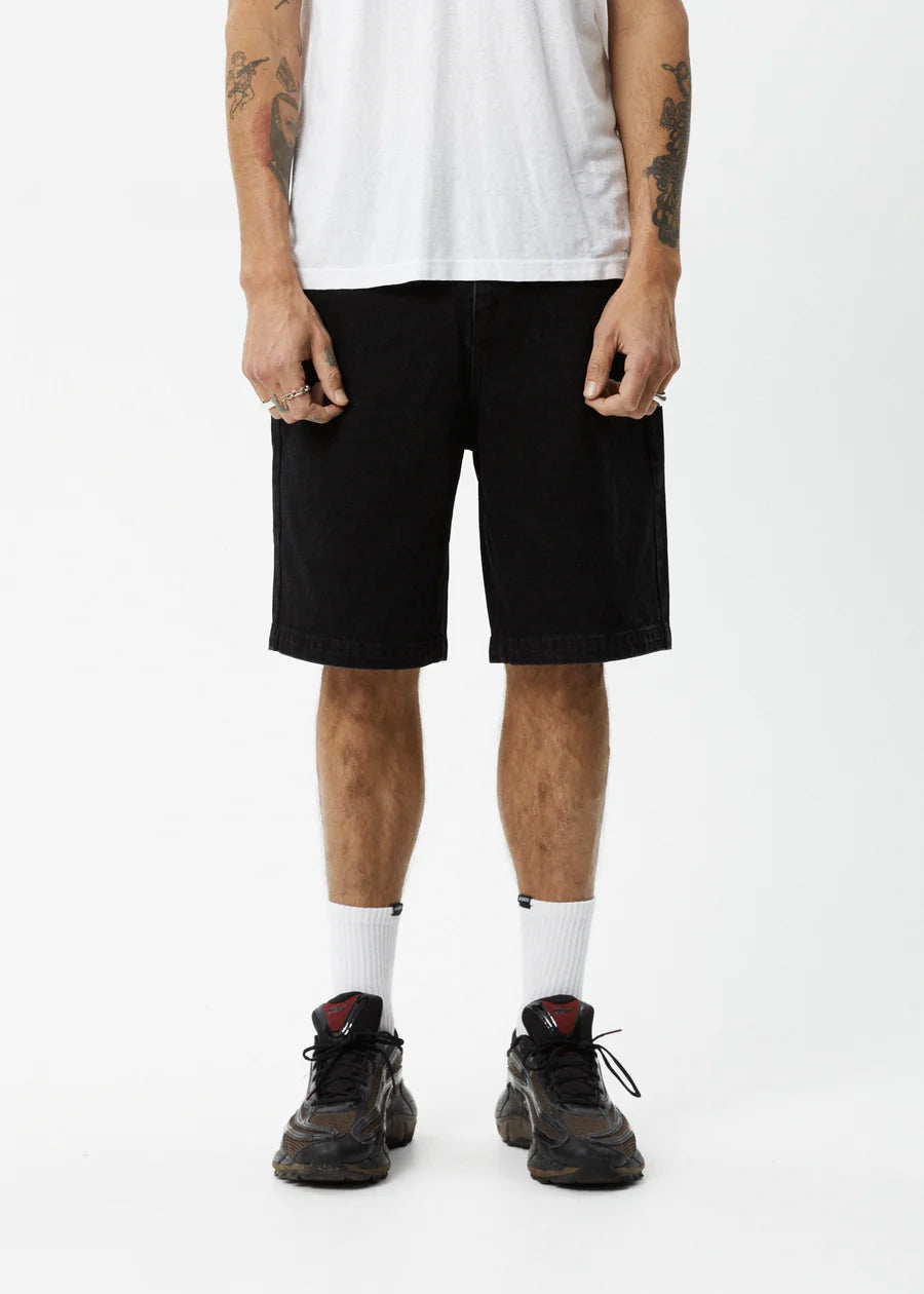 Afends Lil C Denim Baggy Fit Short