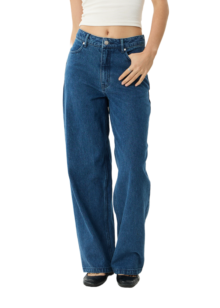 Afends Bella Wide Leg Baggy Womens Jeans