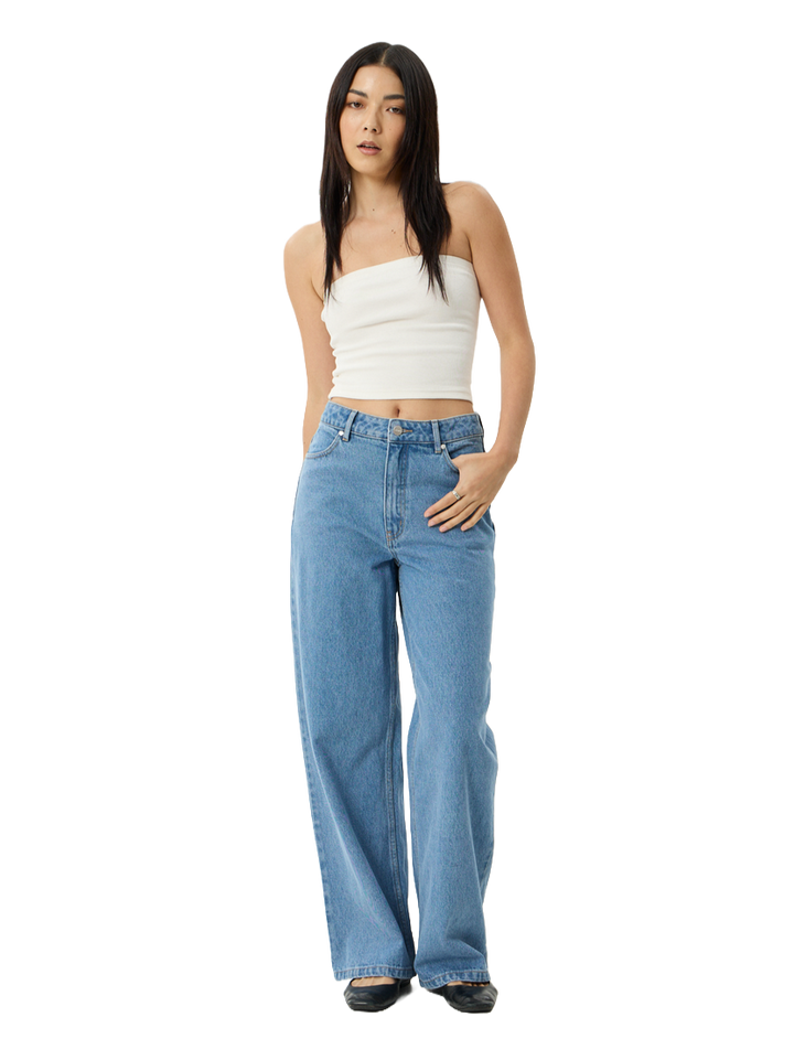 Afends Bella Wide Leg Baggy Womens Jeans