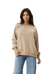 Afends Cutback Recycled Raglan Womens Crew