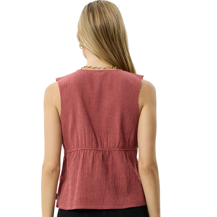 Afends Dahlia Short Sleeve Womens Top