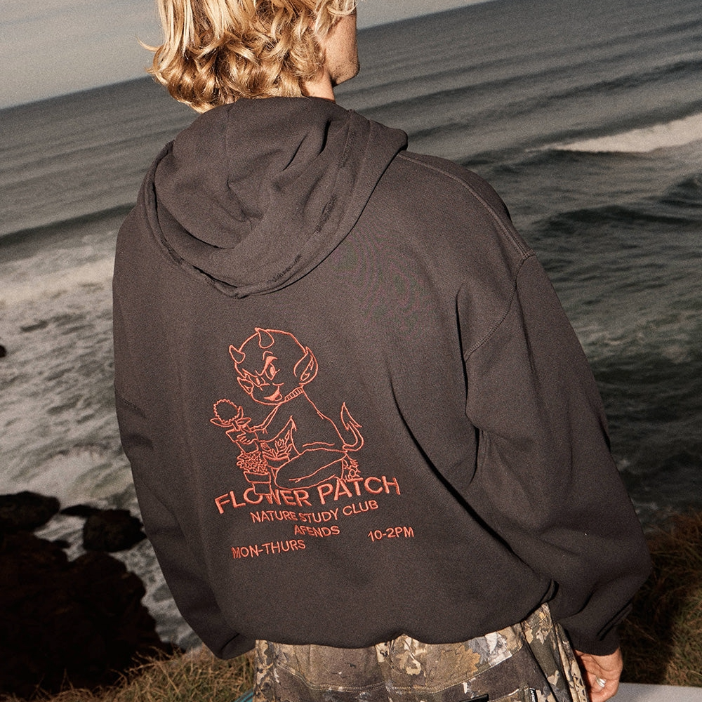 Afends Flower Patch Boxy Zip Hoodie