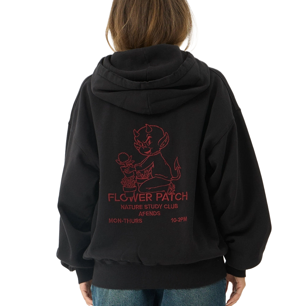 Afends Flower Patch Boxy Zip Hoodie