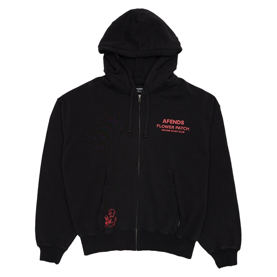 Afends Flower Patch Boxy Zip Hoodie