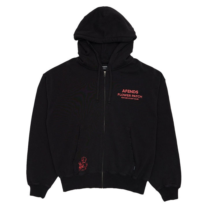 Afends Flower Patch Boxy Zip Hoodie