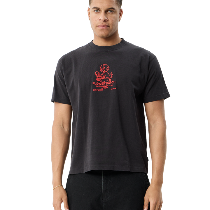 Afends Flower Patch Heavyweight Boxy Tee