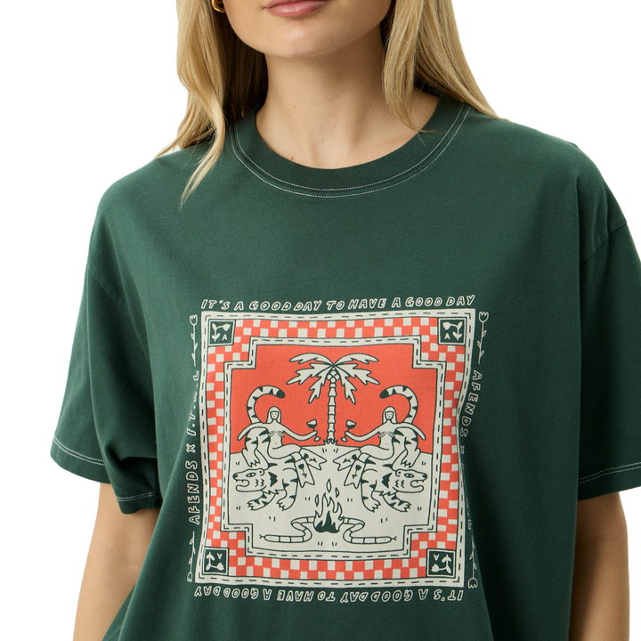 Afends Have a Good Day Womens Oversized Tee