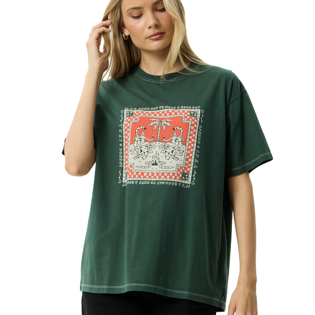 Afends Have a Good Day Womens Oversized Tee