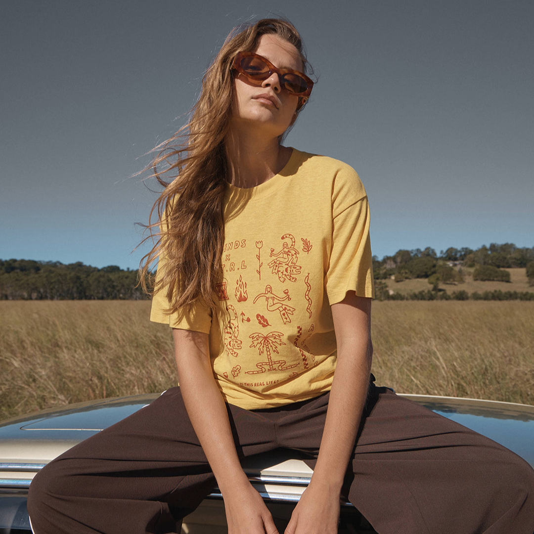 Afends Holly Oversized Womens Tee