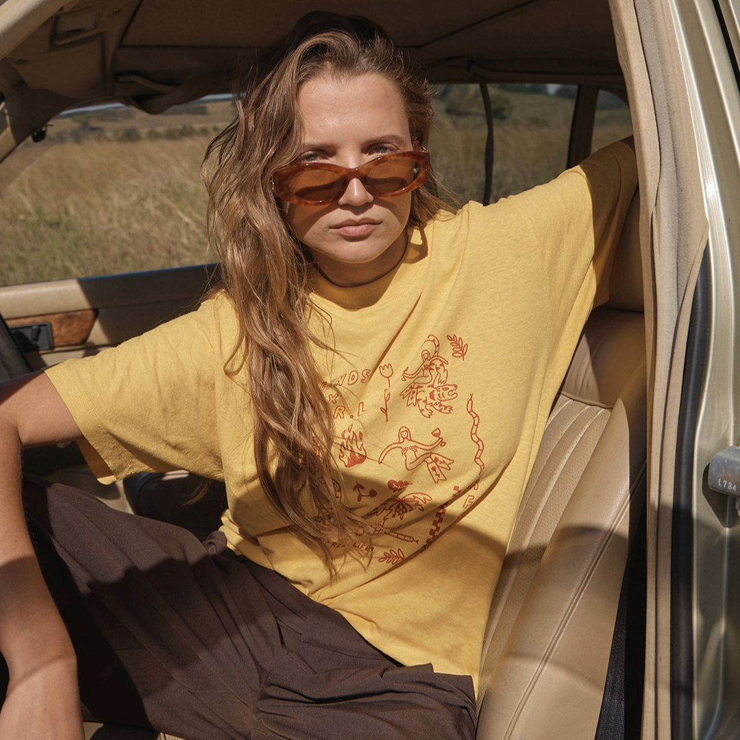 Afends Holly Oversized Womens Tee