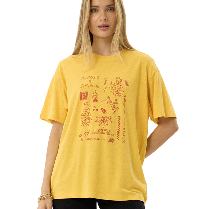 Afends Holly Oversized Womens Tee