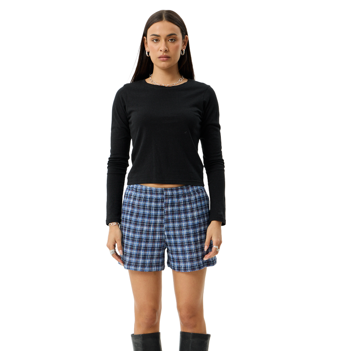 Afends Mountains Seersucker Womens Shorts
