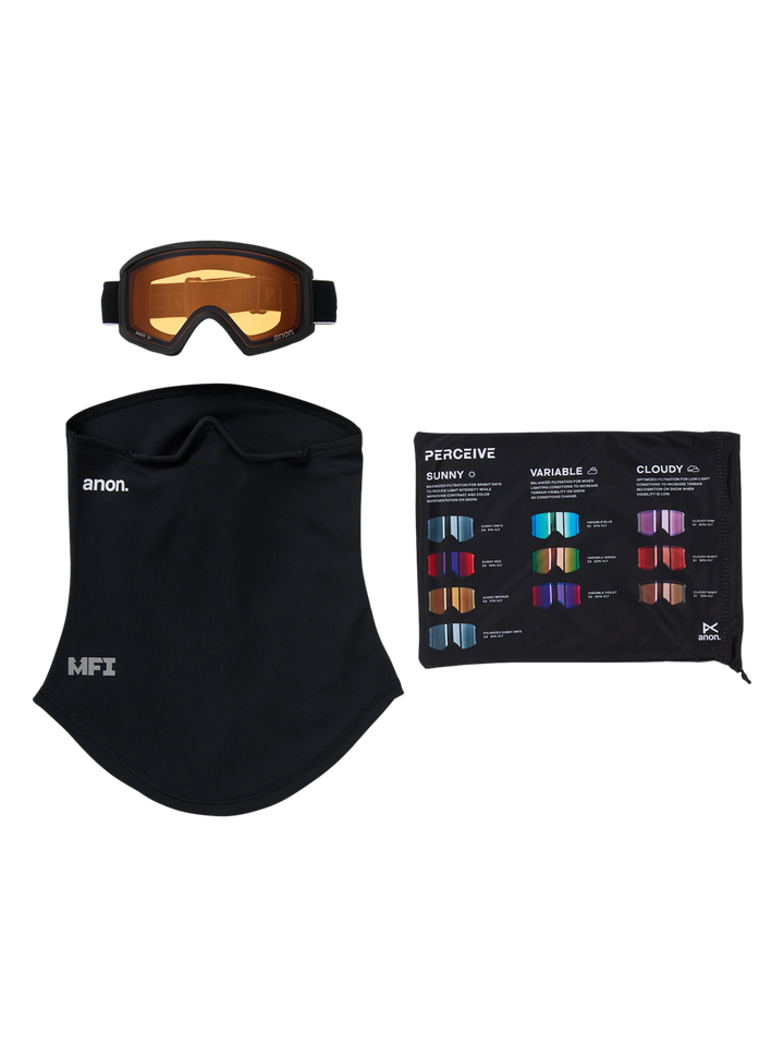 Anon Tracker 2.0 + MFI Face Mask Snow Goggle