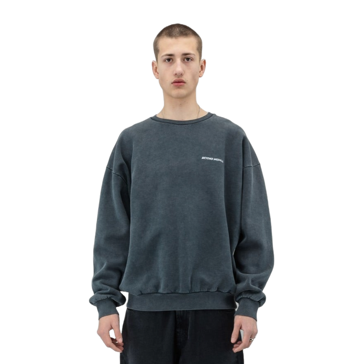 Beyond Medals Distressed Logo Crewneck