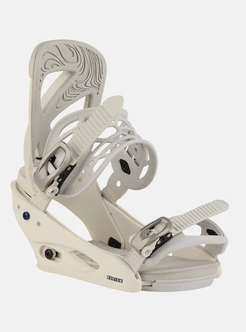【新品】BURTON Scribe STOUT WHITE WMS L Burton 2024 Womens Scribe Re:Flex Snowboard Bindings – ESS Board Store