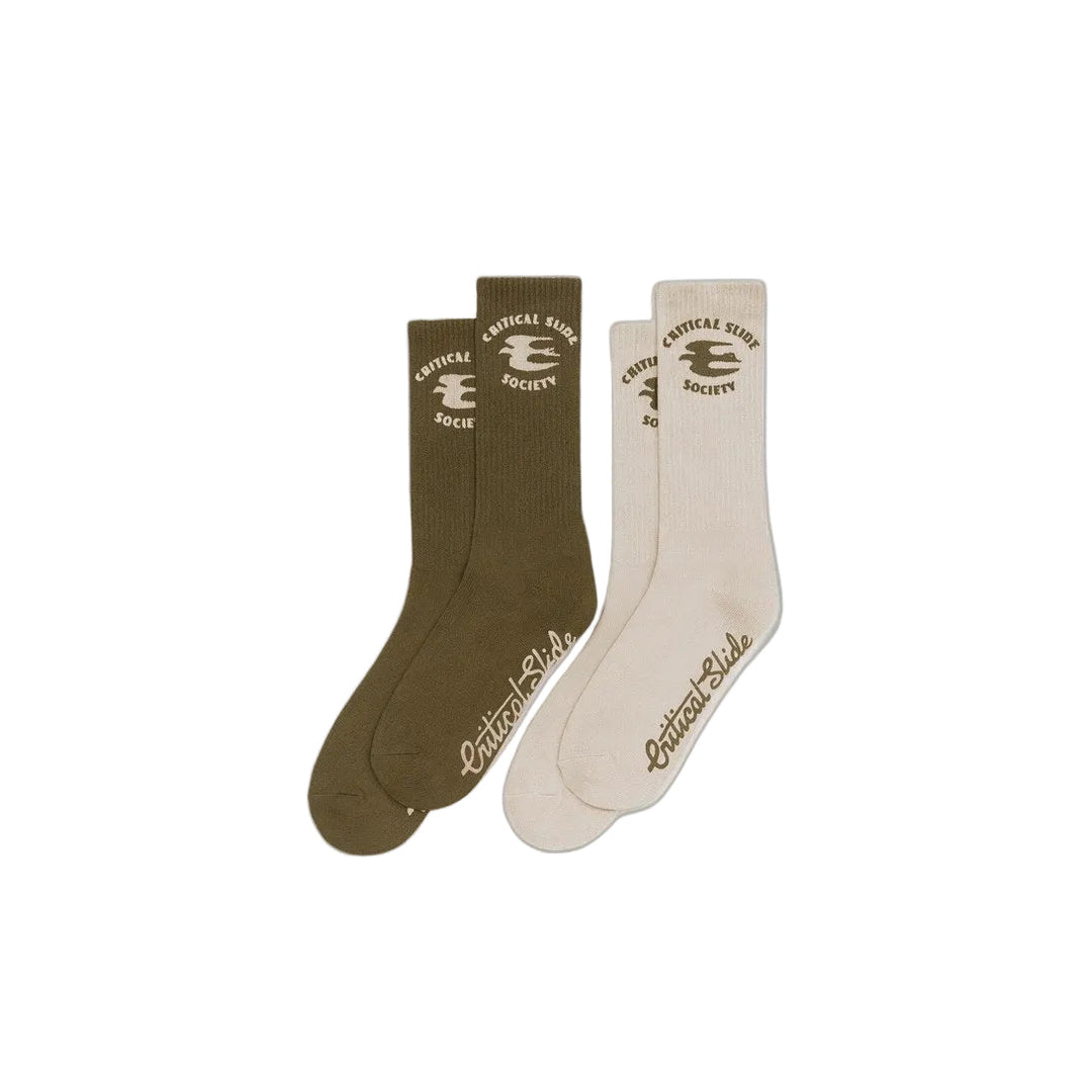 Critical Slide Sun Cured 2pk Socks