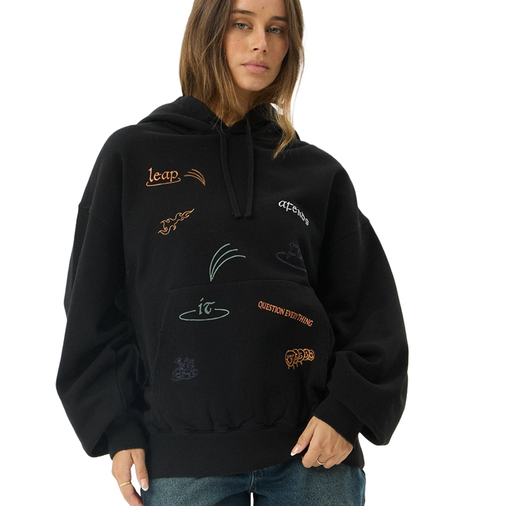 Afends Leap Boxy Pull On Hoodie