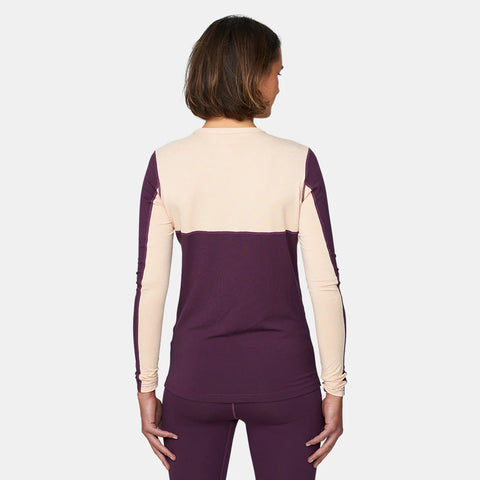 Le Bent Geo Midweight Womens Crew Base Layer