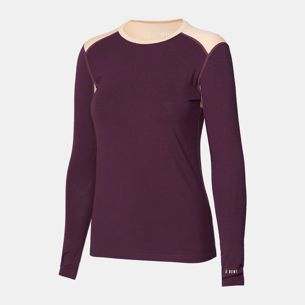 Le Bent Geo Midweight Womens Crew Base Layer