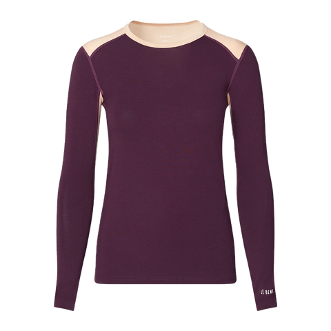 Le Bent Geo Midweight Womens Crew Base Layer