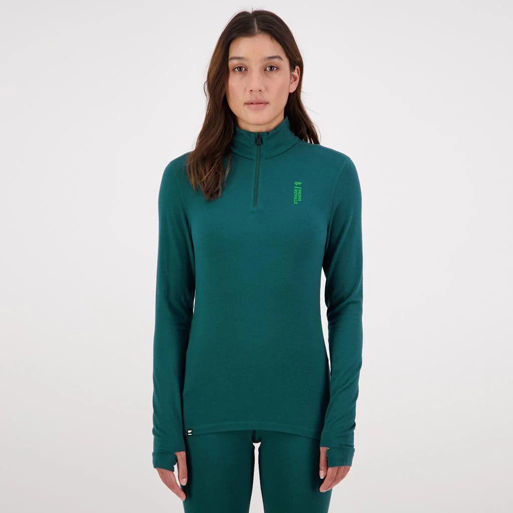 Mons Royale Cascade 1/4 Zip Womens Base Layer