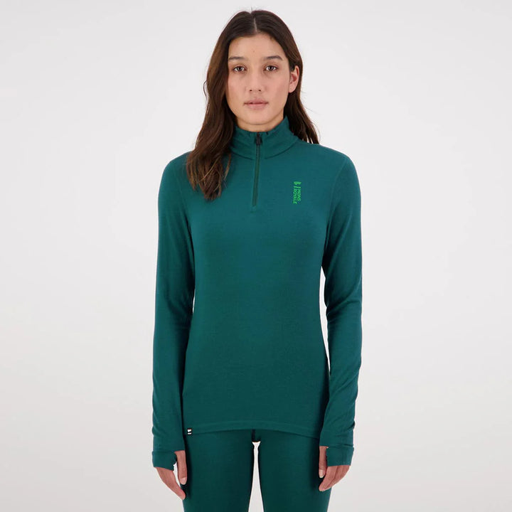 Mons Royale Cascade 1/4 Zip Womens Base Layer