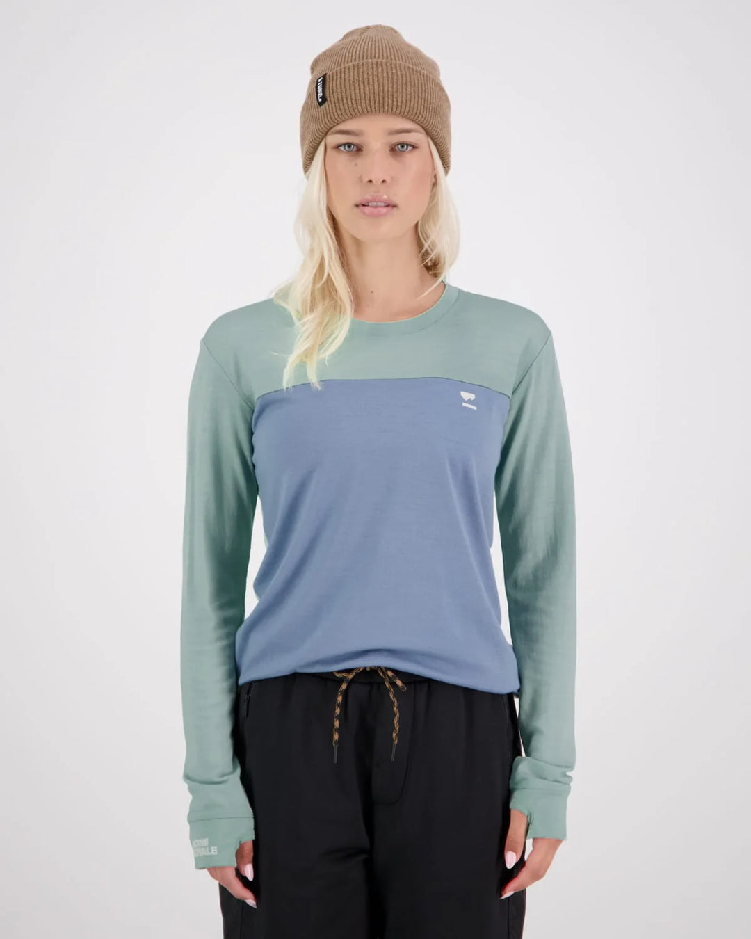 Mons Royale Yotei LS Logo Womens Top