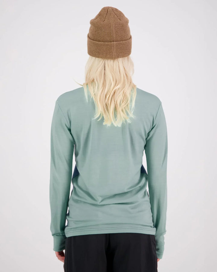 Mons Royale Yotei LS Logo Womens Top