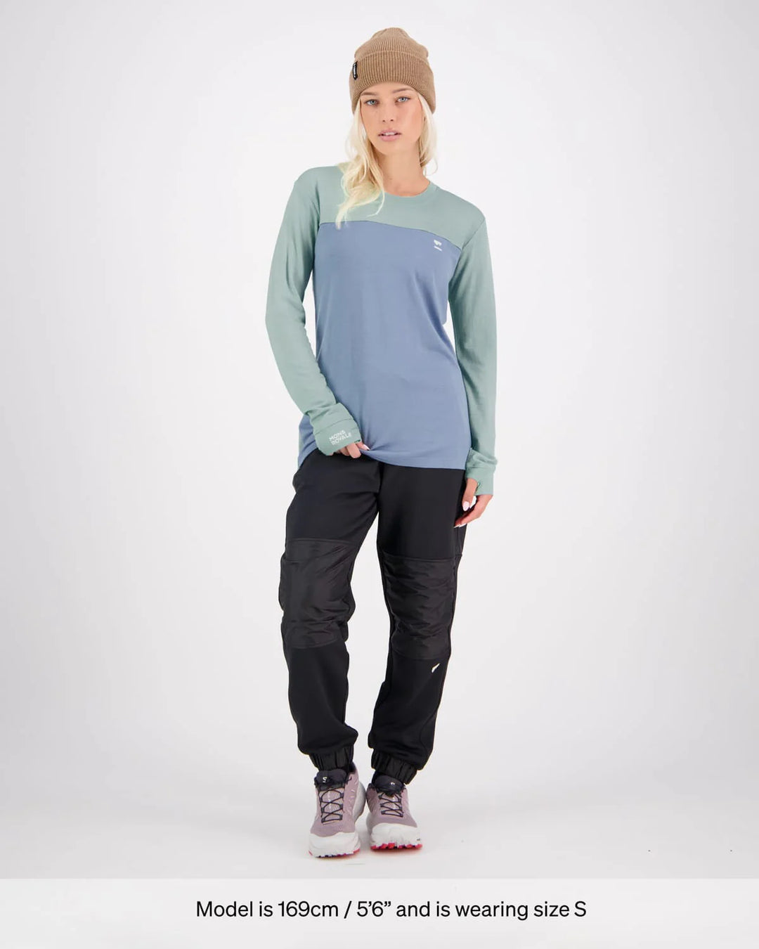 Mons Royale Yotei LS Logo Womens Top