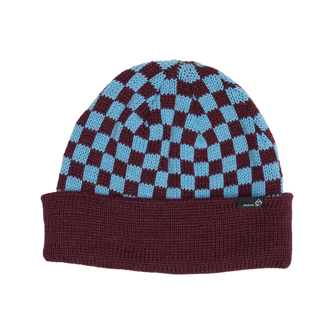 Rojo Cosy Check Beanie