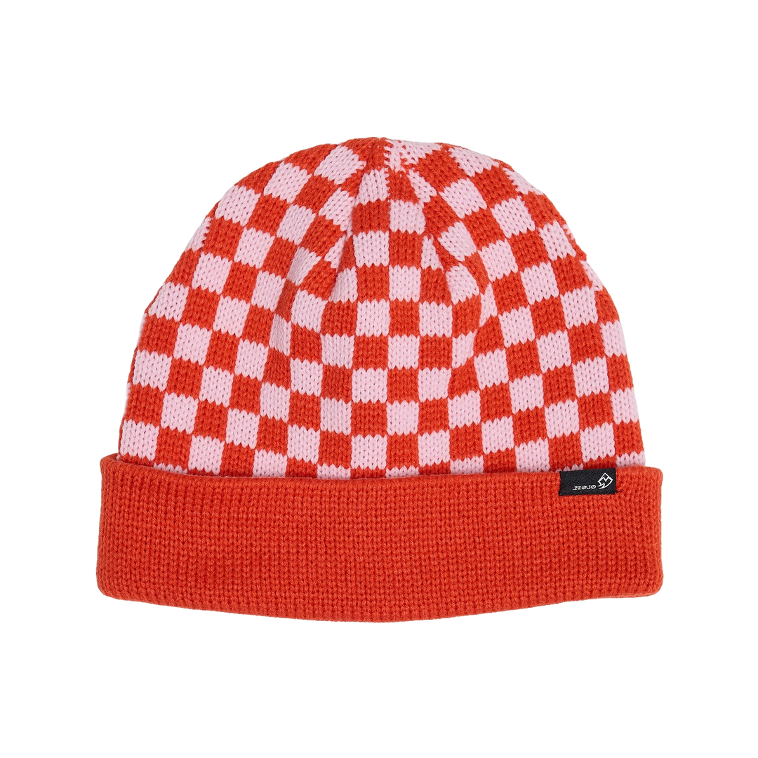 Rojo Cosy Check Beanie
