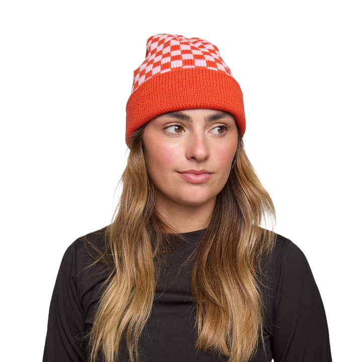 Rojo Cosy Check Beanie
