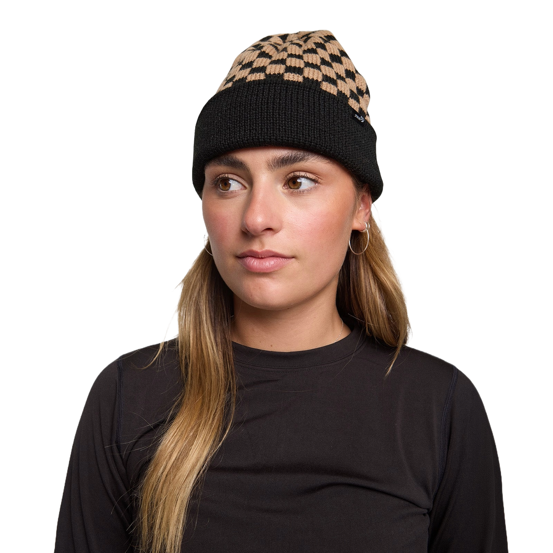 Rojo Cosy Check Beanie