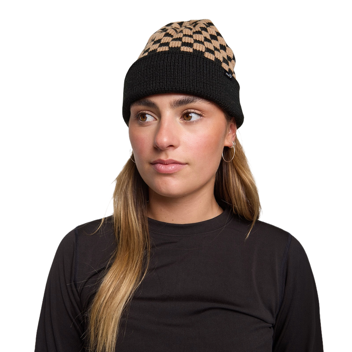 Rojo Cosy Check Beanie
