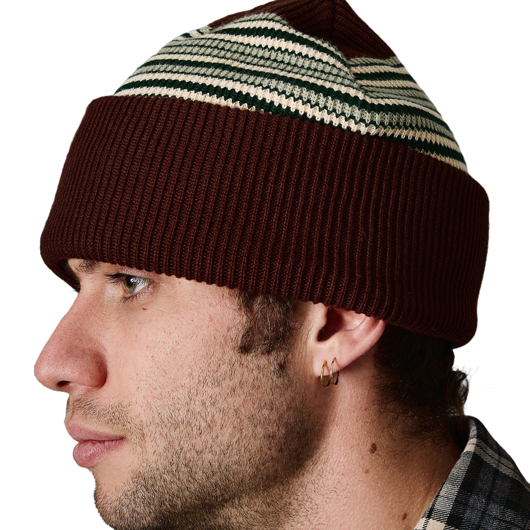Passport Striped Organic Knit Beanie