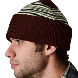 Passport Striped Organic Knit Beanie