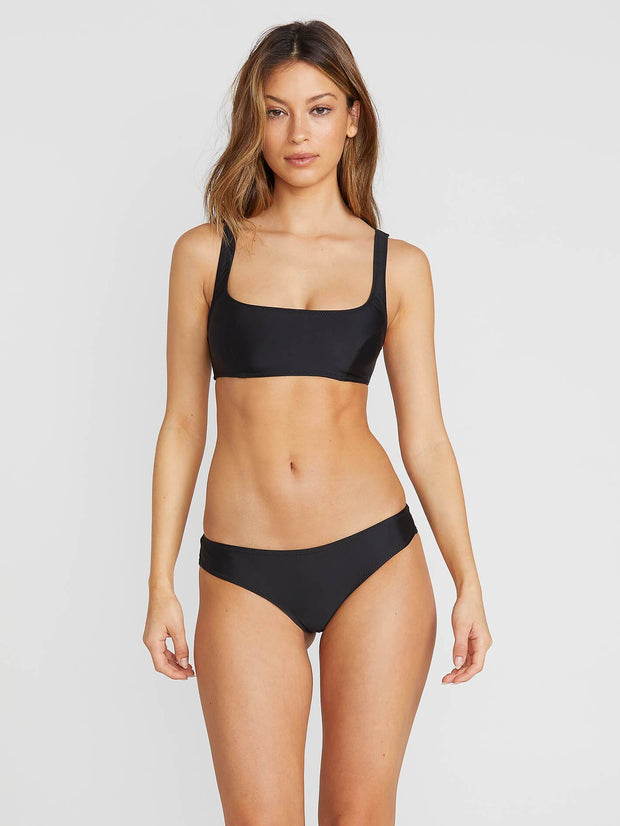 VOLCOM WOMENS SIMPLY SOLID CHEEKIN SWIM BOTTOMS