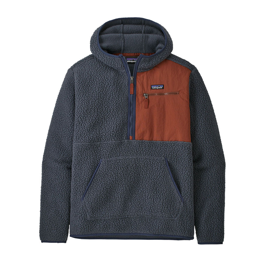 Grey and online teal patagonia pullover